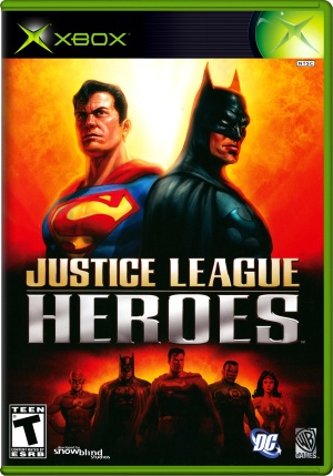 Justice League Heroes (USA, Europe) 2D Box Front